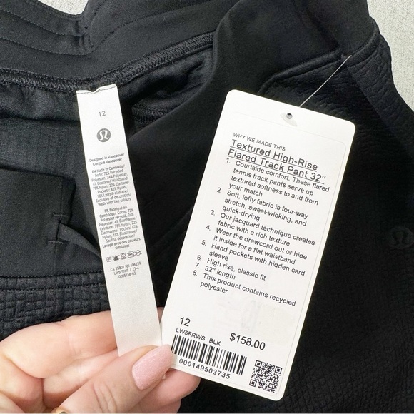 Lululemon Textured High Rise Flared Track Pant 12 NWT - Picture 10 of 11